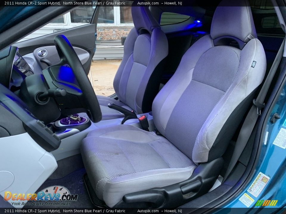 2011 Honda CR-Z Sport Hybrid North Shore Blue Pearl / Gray Fabric Photo #16