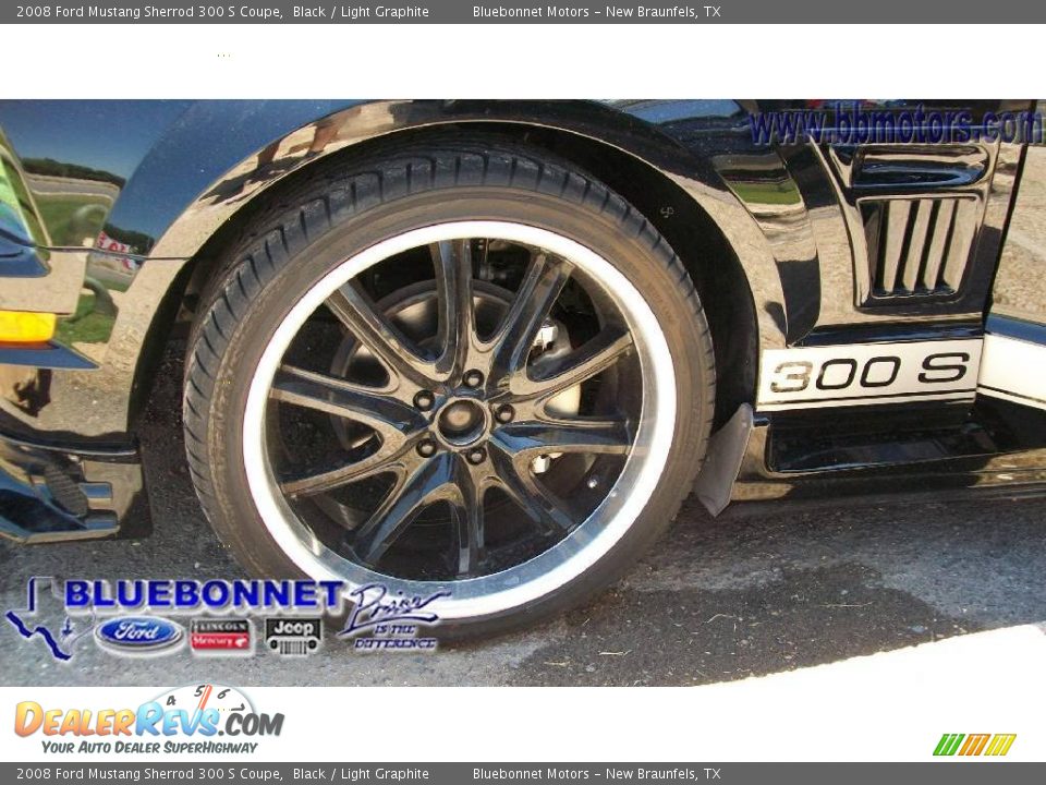 2008 Ford Mustang Sherrod 300 S Coupe Black / Light Graphite Photo #8