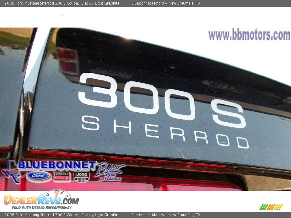 2008 Ford Mustang Sherrod 300 S Coupe Black / Light Graphite Photo #9
