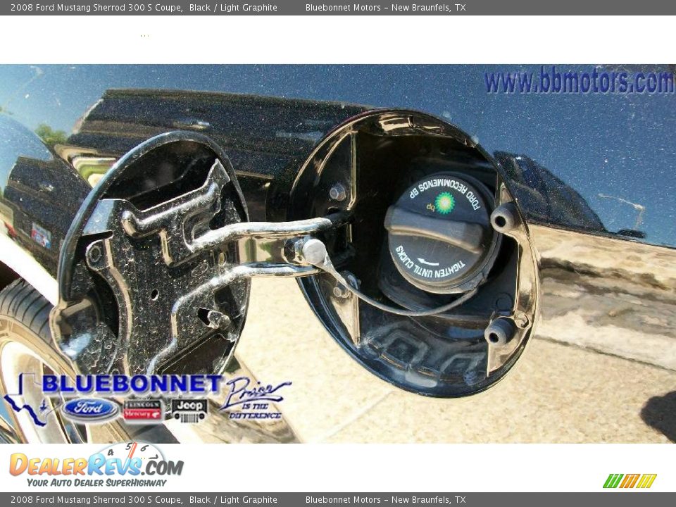 2008 Ford Mustang Sherrod 300 S Coupe Black / Light Graphite Photo #10