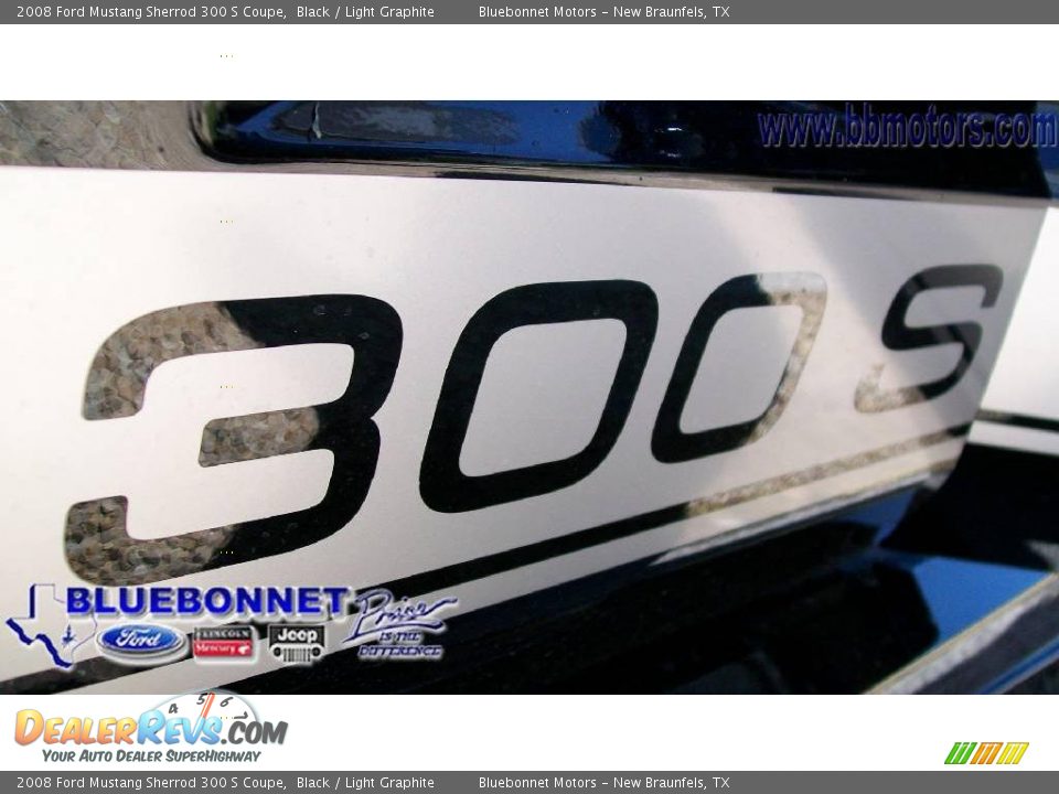 2008 Ford Mustang Sherrod 300 S Coupe Black / Light Graphite Photo #11