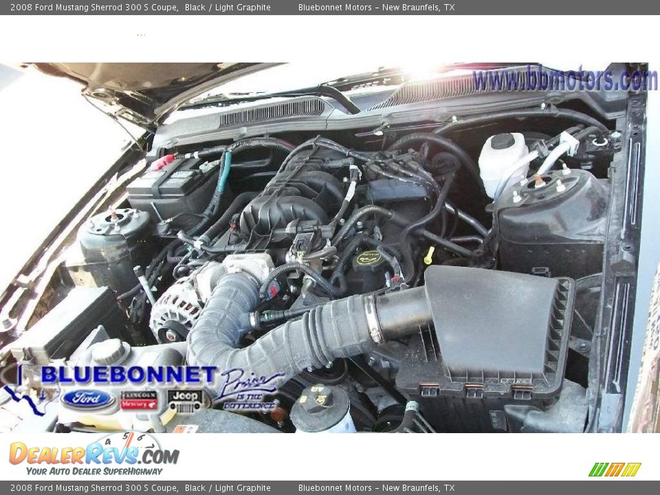 2008 Ford Mustang Sherrod 300 S Coupe Black / Light Graphite Photo #12