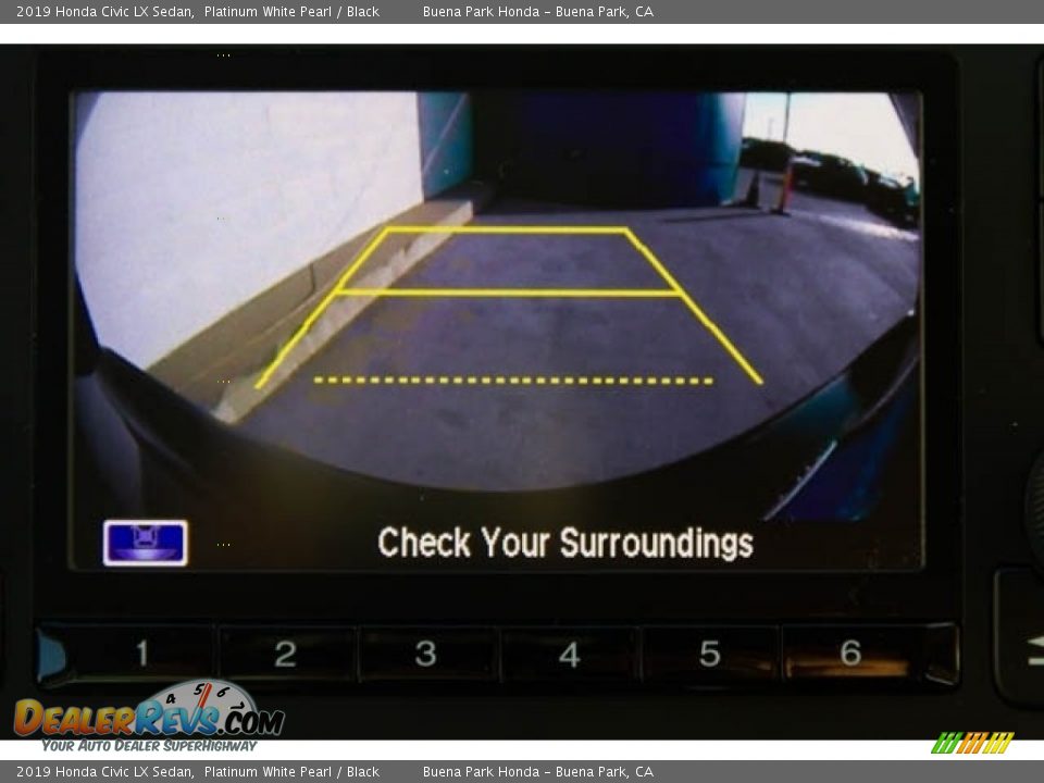 2019 Honda Civic LX Sedan Platinum White Pearl / Black Photo #15