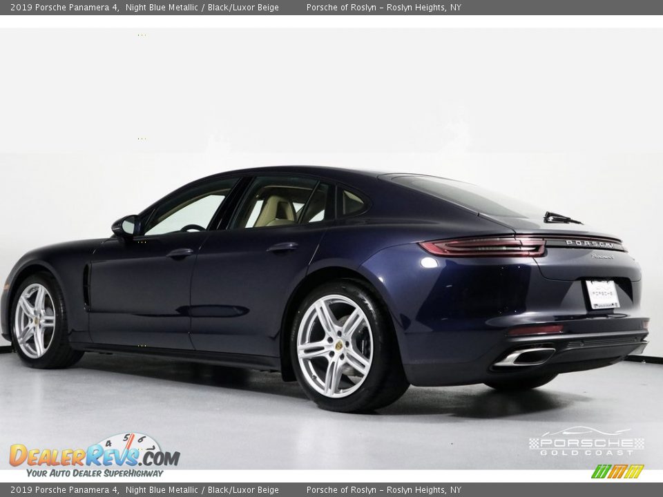 2019 Porsche Panamera 4 Night Blue Metallic / Black/Luxor Beige Photo #4