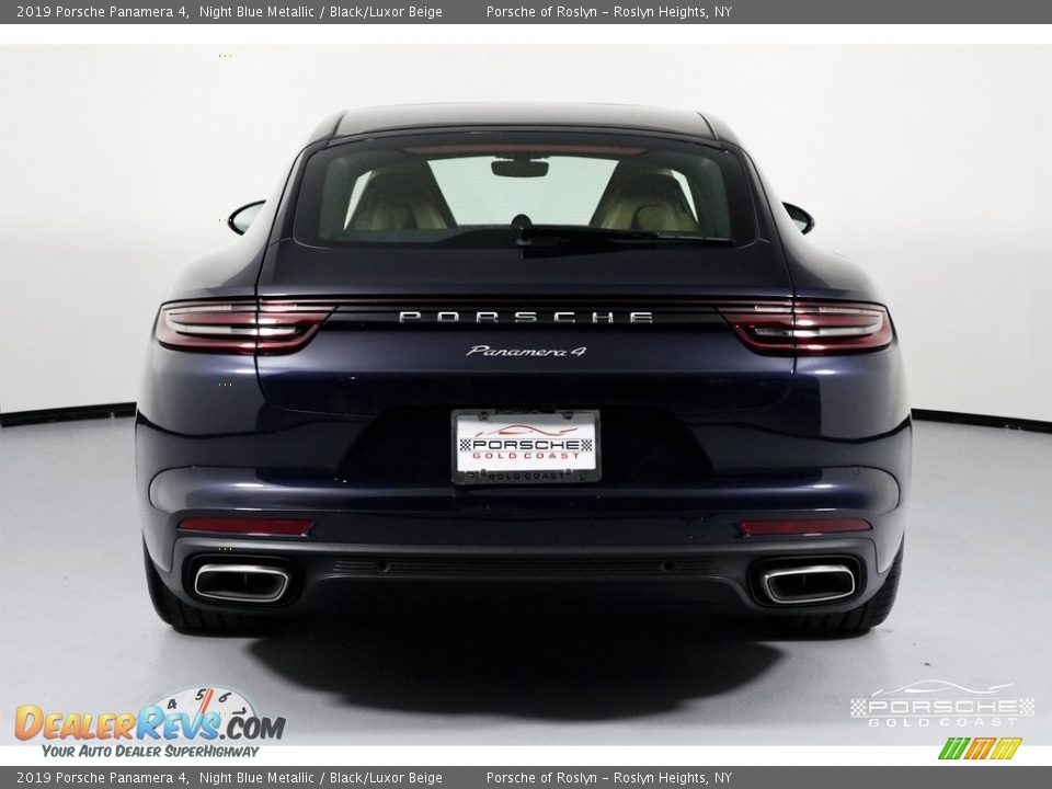 2019 Porsche Panamera 4 Night Blue Metallic / Black/Luxor Beige Photo #6
