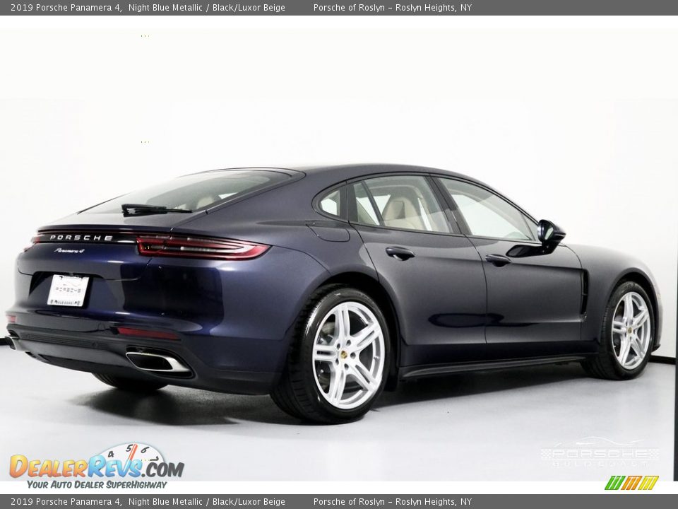 2019 Porsche Panamera 4 Night Blue Metallic / Black/Luxor Beige Photo #9