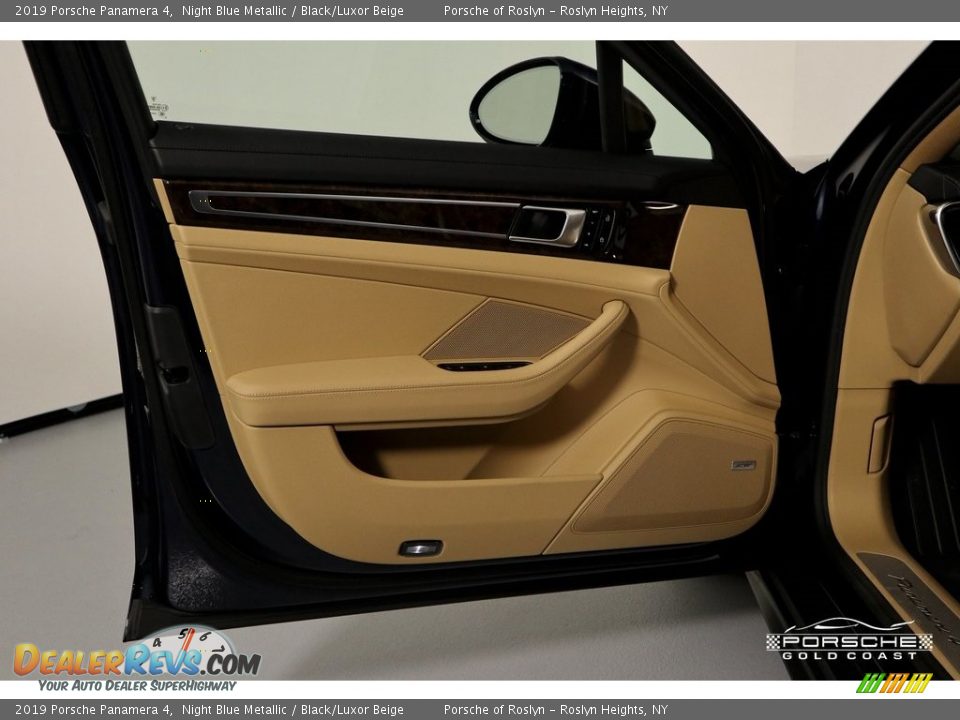 2019 Porsche Panamera 4 Night Blue Metallic / Black/Luxor Beige Photo #12