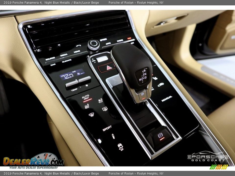 2019 Porsche Panamera 4 Night Blue Metallic / Black/Luxor Beige Photo #22