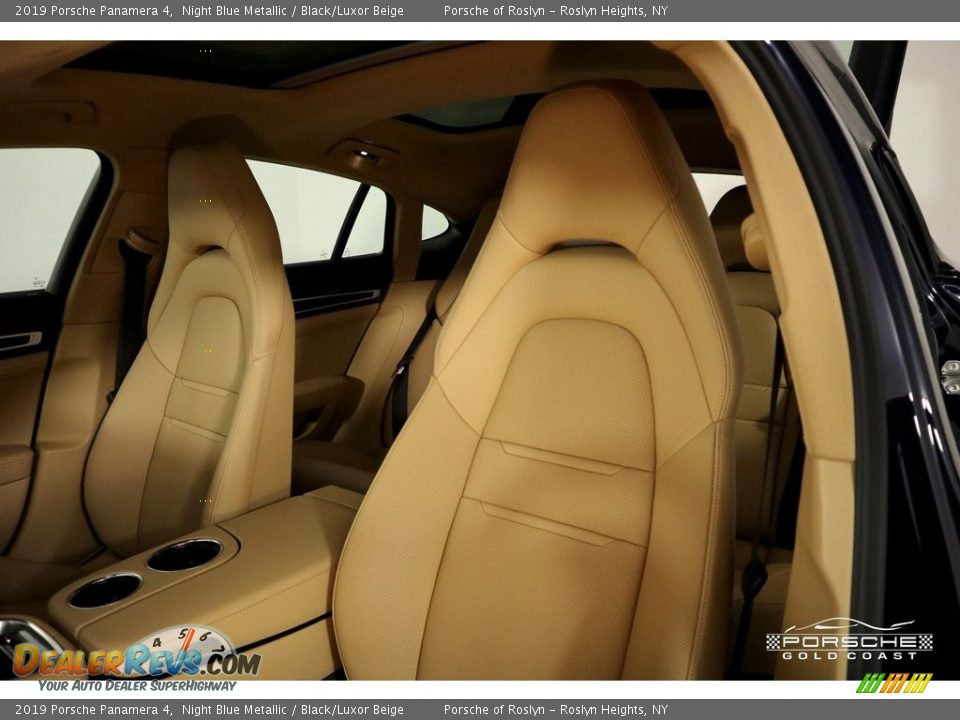 2019 Porsche Panamera 4 Night Blue Metallic / Black/Luxor Beige Photo #24