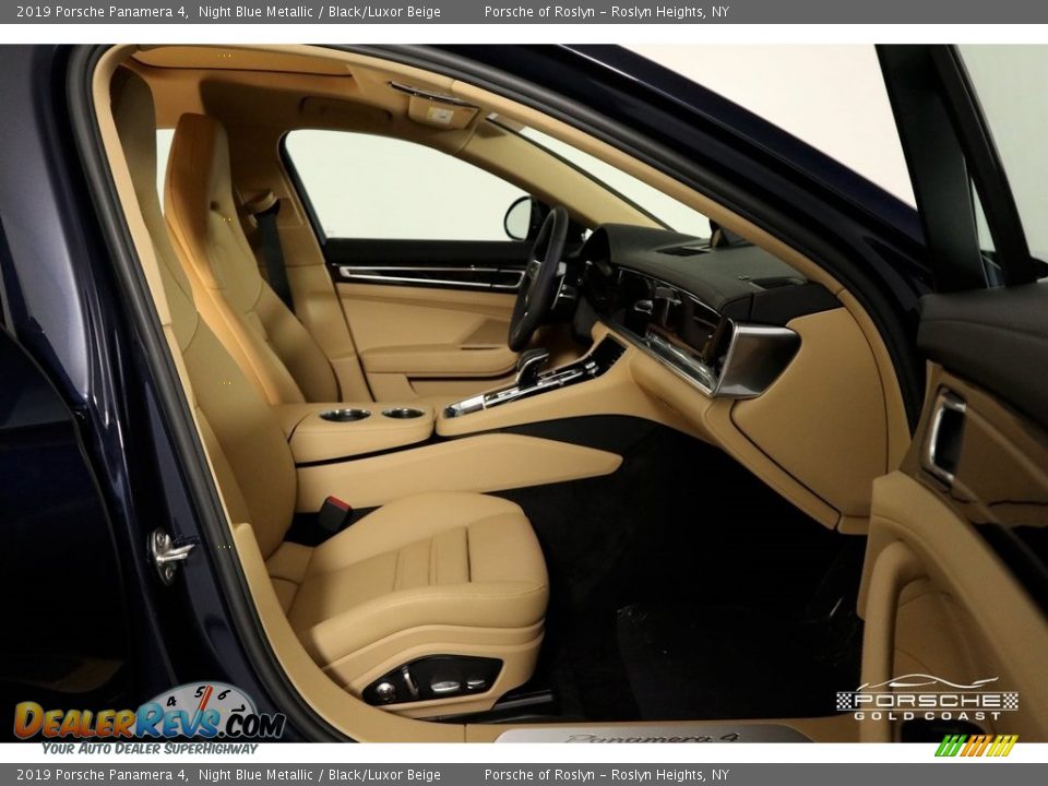 2019 Porsche Panamera 4 Night Blue Metallic / Black/Luxor Beige Photo #25