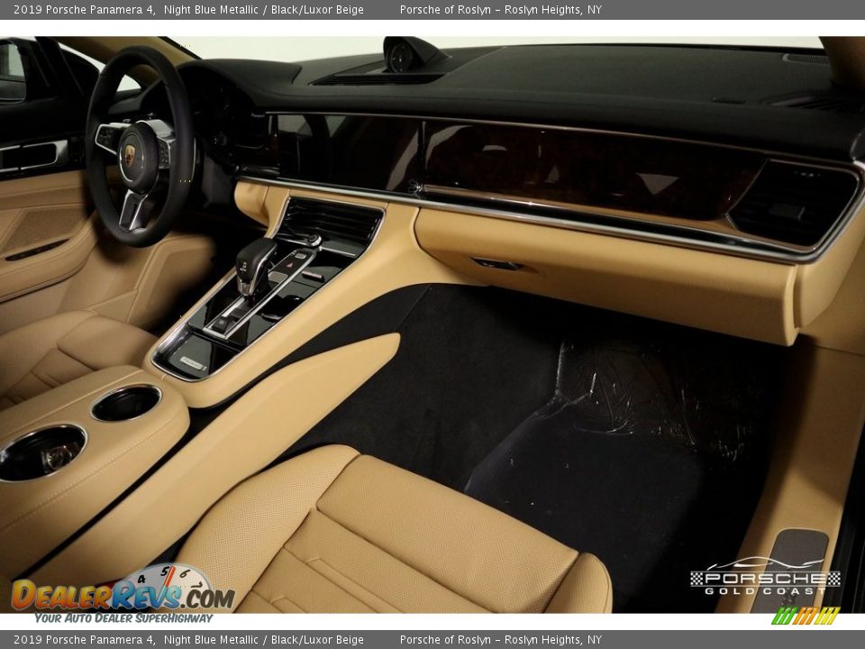 2019 Porsche Panamera 4 Night Blue Metallic / Black/Luxor Beige Photo #26
