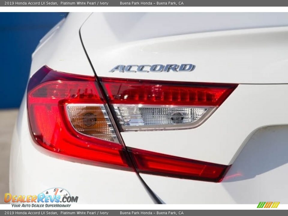 2019 Honda Accord LX Sedan Platinum White Pearl / Ivory Photo #3