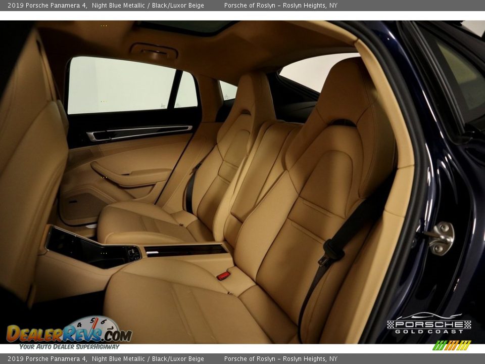 2019 Porsche Panamera 4 Night Blue Metallic / Black/Luxor Beige Photo #28