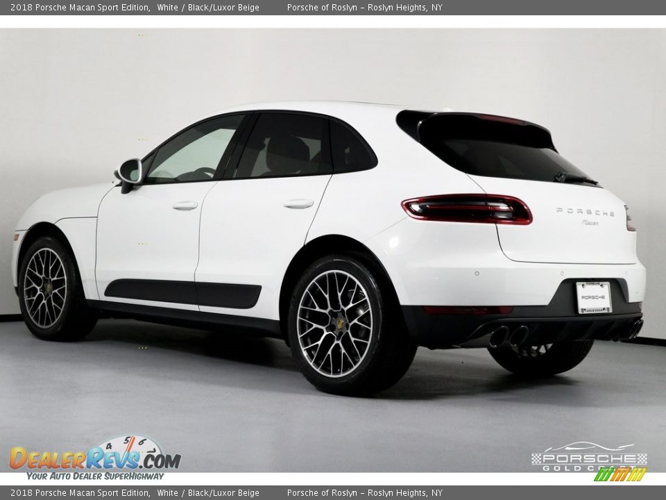 2018 Porsche Macan Sport Edition White / Black/Luxor Beige Photo #4