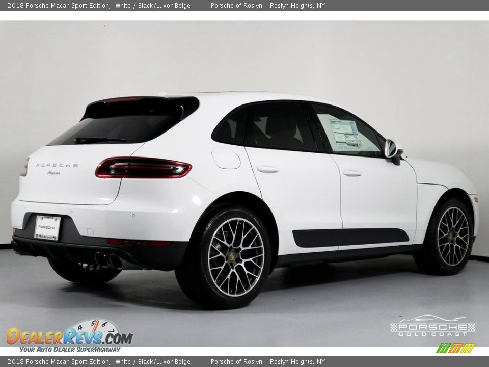 2018 Porsche Macan Sport Edition White / Black/Luxor Beige Photo #9