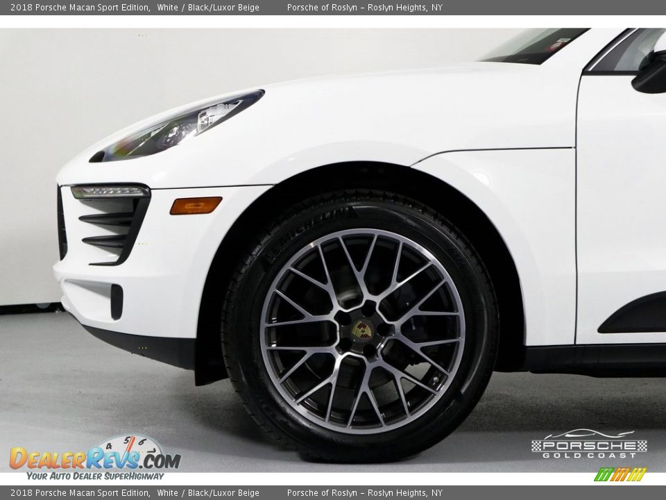 2018 Porsche Macan Sport Edition White / Black/Luxor Beige Photo #11
