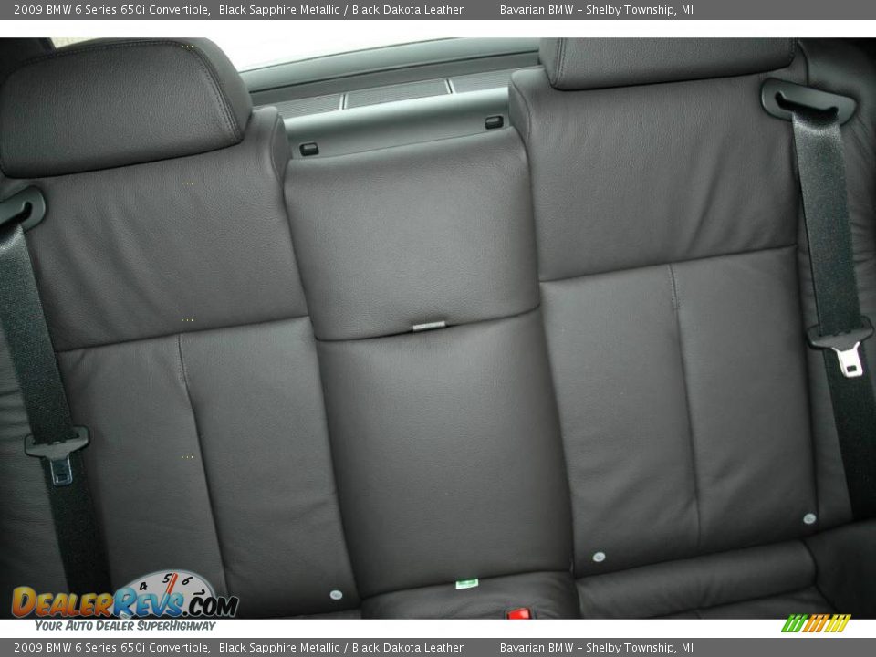 2009 BMW 6 Series 650i Convertible Black Sapphire Metallic / Black Dakota Leather Photo #11
