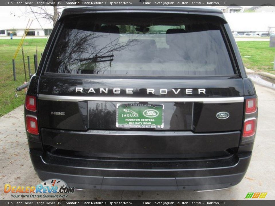 2019 Land Rover Range Rover HSE Santorini Black Metallic / Espresso/Ivory Photo #5