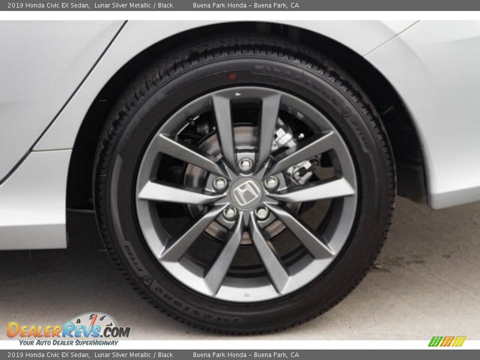 2019 Honda Civic EX Sedan Lunar Silver Metallic / Black Photo #12