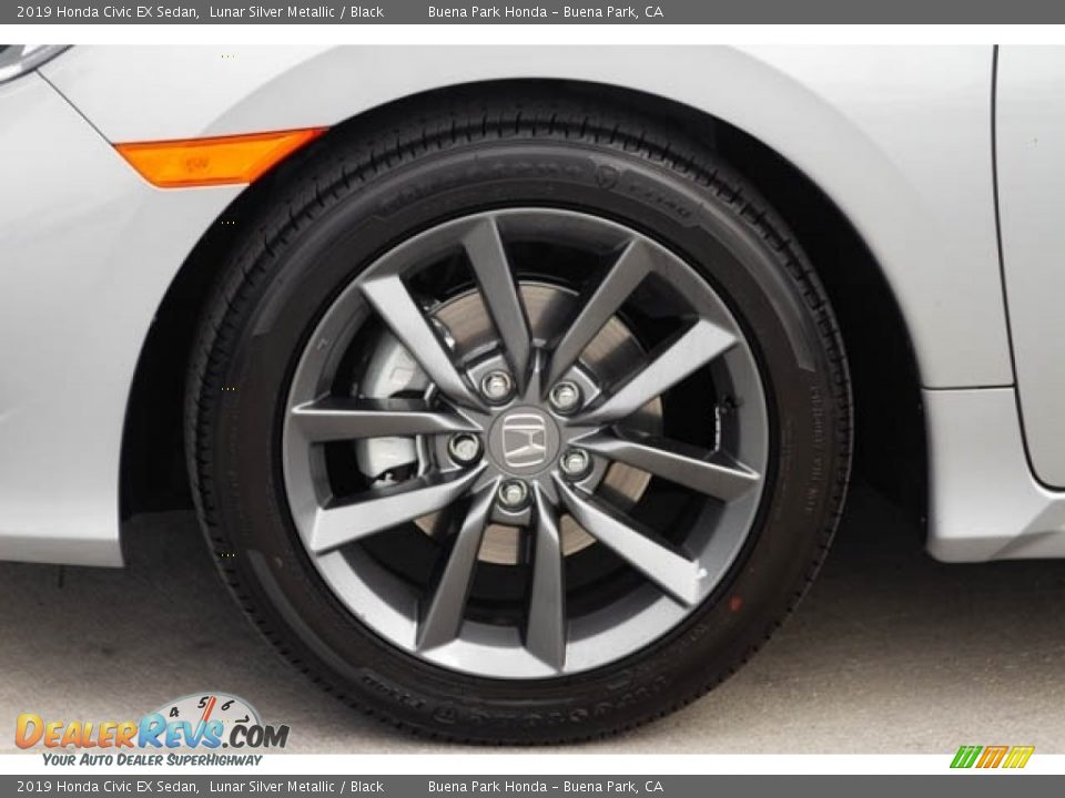 2019 Honda Civic EX Sedan Lunar Silver Metallic / Black Photo #13