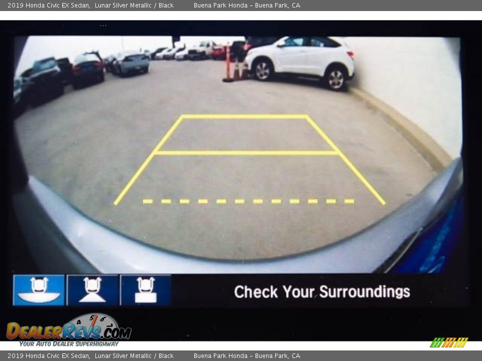 2019 Honda Civic EX Sedan Lunar Silver Metallic / Black Photo #14