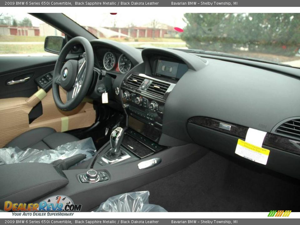 2009 BMW 6 Series 650i Convertible Black Sapphire Metallic / Black Dakota Leather Photo #12