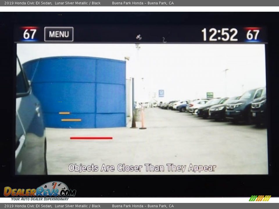 2019 Honda Civic EX Sedan Lunar Silver Metallic / Black Photo #15