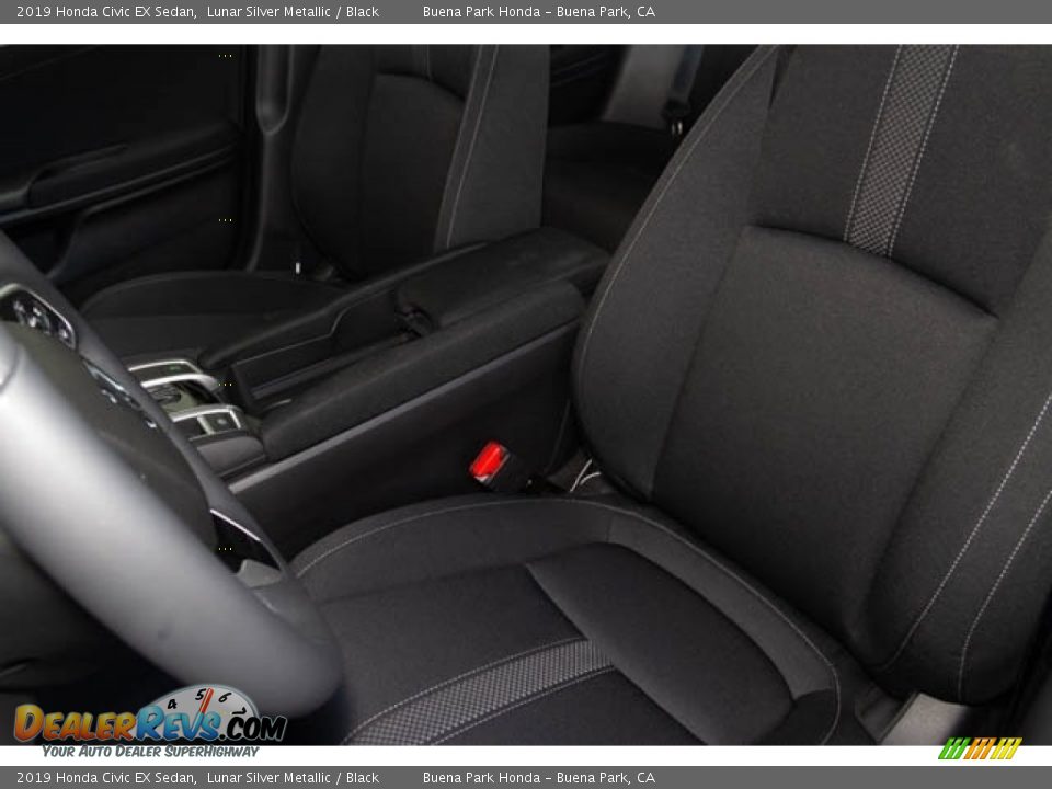 2019 Honda Civic EX Sedan Lunar Silver Metallic / Black Photo #24