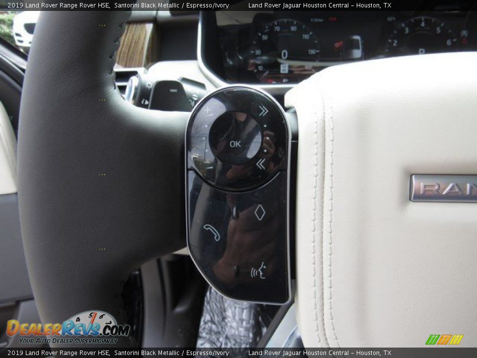 2019 Land Rover Range Rover HSE Santorini Black Metallic / Espresso/Ivory Photo #30
