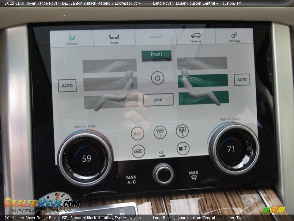 2019 Land Rover Range Rover HSE Santorini Black Metallic / Espresso/Ivory Photo #36