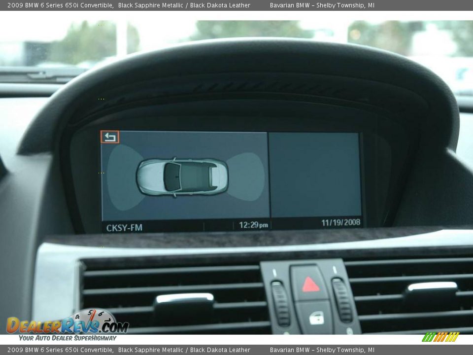 2009 BMW 6 Series 650i Convertible Black Sapphire Metallic / Black Dakota Leather Photo #16