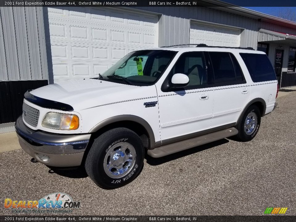 2001 Ford Expedition Eddie Bauer 4x4 Oxford White / Medium Graphite Photo #1