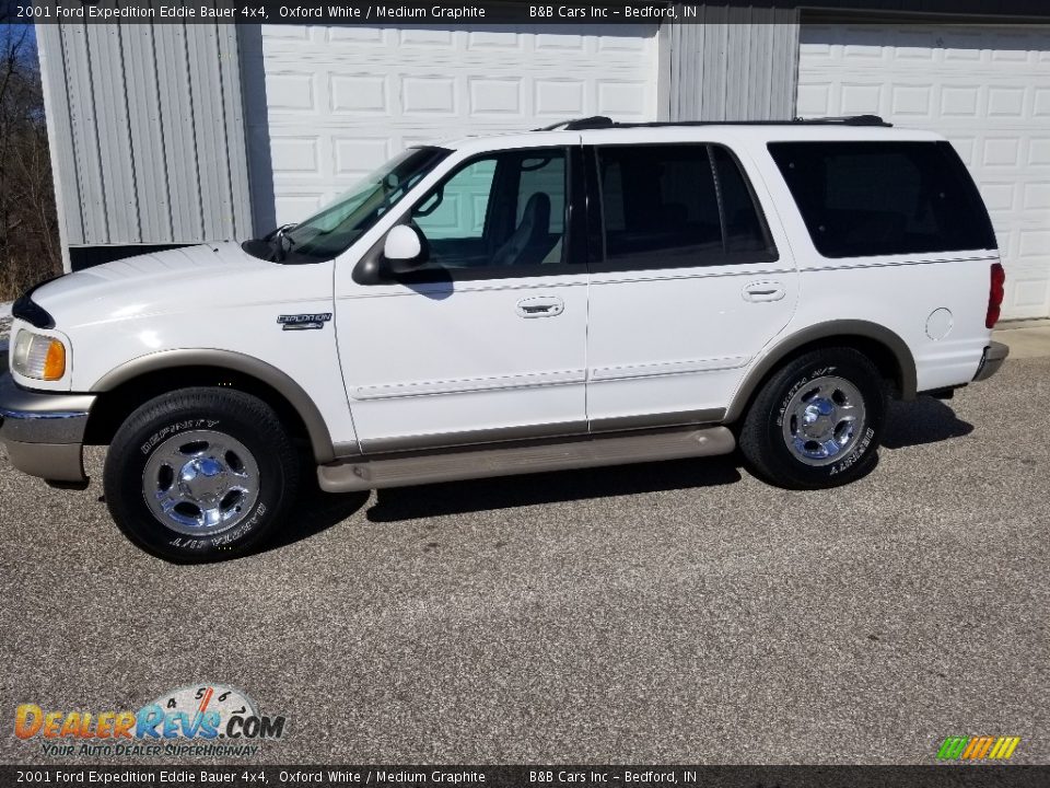 2001 Ford Expedition Eddie Bauer 4x4 Oxford White / Medium Graphite Photo #2