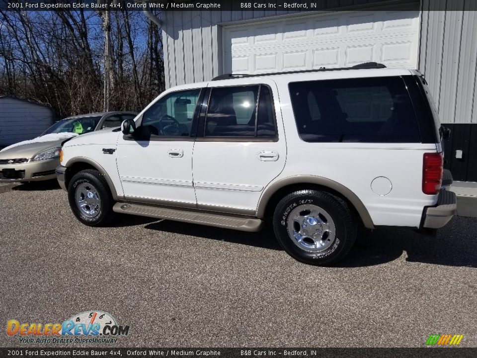 2001 Ford Expedition Eddie Bauer 4x4 Oxford White / Medium Graphite Photo #3