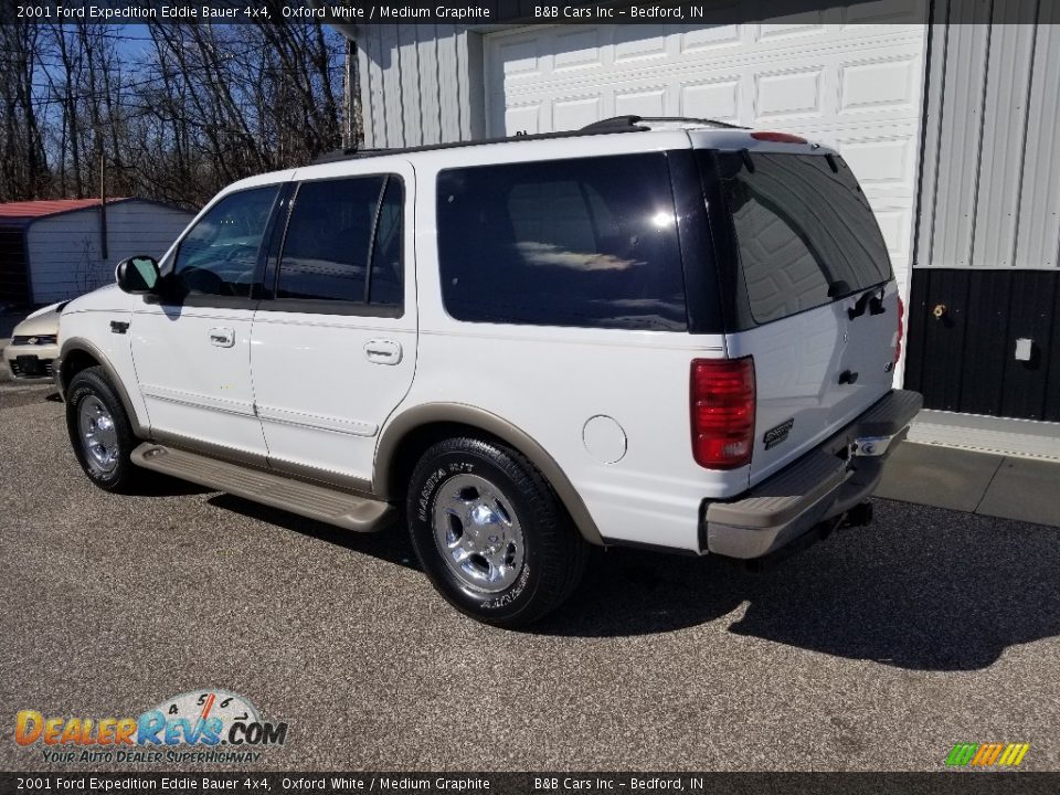 2001 Ford Expedition Eddie Bauer 4x4 Oxford White / Medium Graphite Photo #4