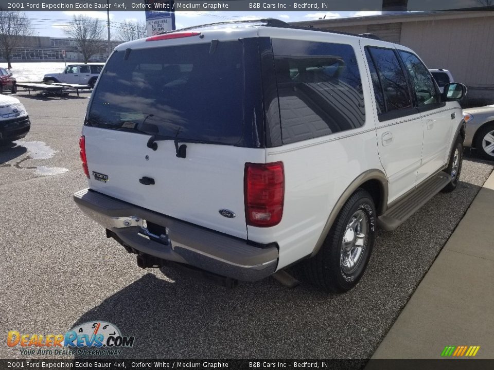 2001 Ford Expedition Eddie Bauer 4x4 Oxford White / Medium Graphite Photo #6