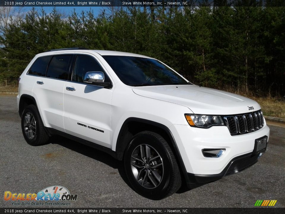 2018 Jeep Grand Cherokee Limited 4x4 Bright White / Black Photo #4
