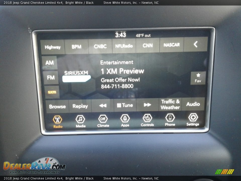 2018 Jeep Grand Cherokee Limited 4x4 Bright White / Black Photo #22