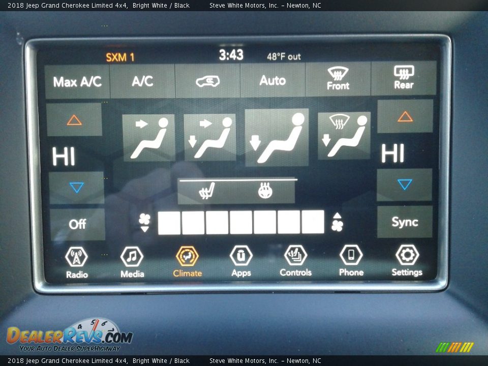 2018 Jeep Grand Cherokee Limited 4x4 Bright White / Black Photo #24