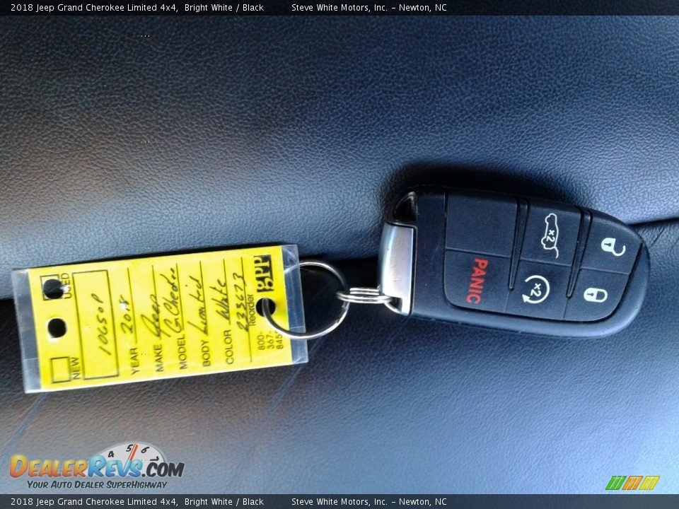 2018 Jeep Grand Cherokee Limited 4x4 Bright White / Black Photo #31