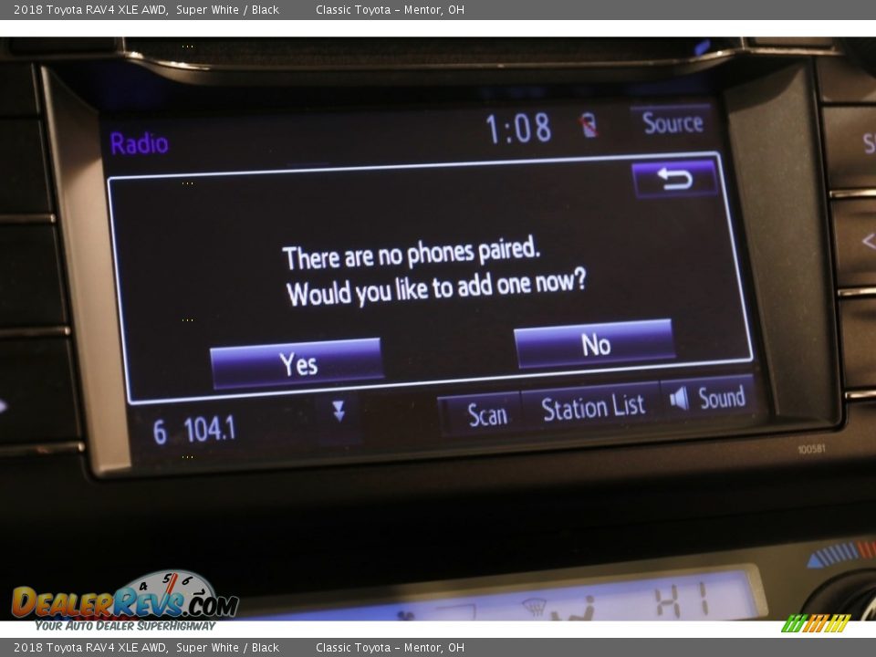2018 Toyota RAV4 XLE AWD Super White / Black Photo #9