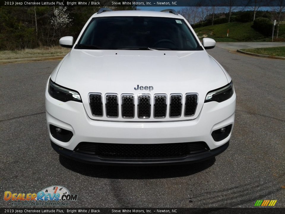 2019 Jeep Cherokee Latitude Plus Bright White / Black Photo #3