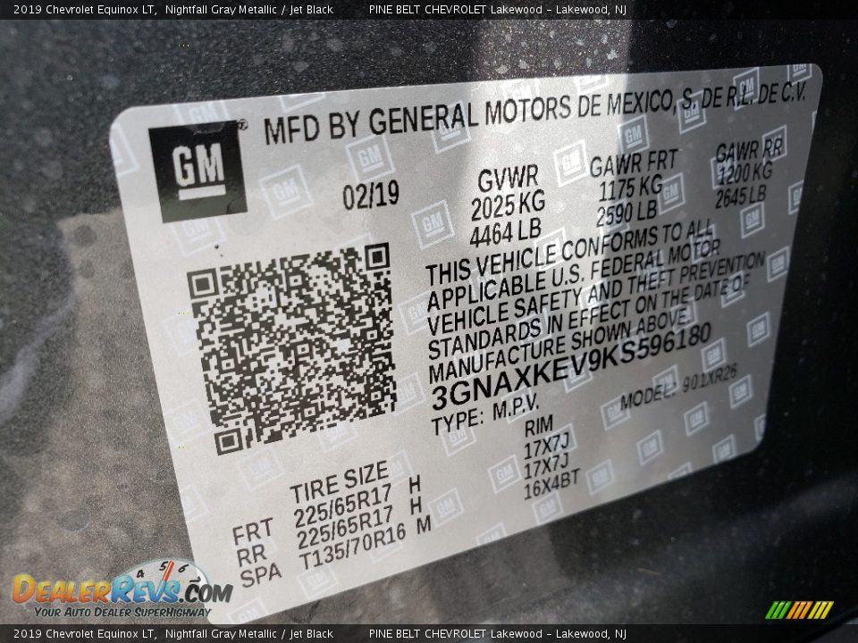 2019 Chevrolet Equinox LT Nightfall Gray Metallic / Jet Black Photo #9