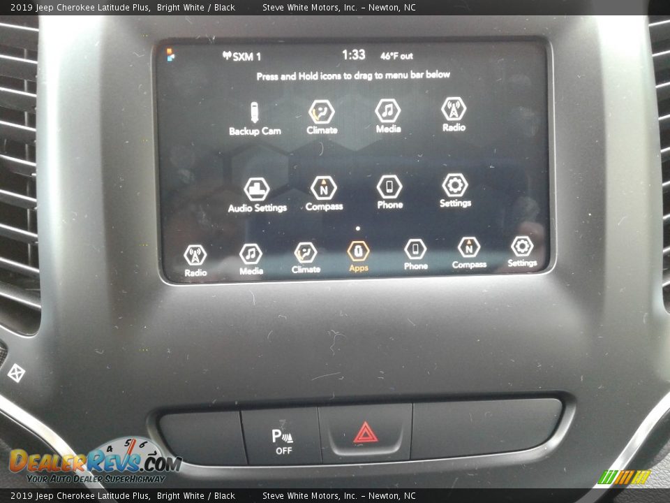 2019 Jeep Cherokee Latitude Plus Bright White / Black Photo #23