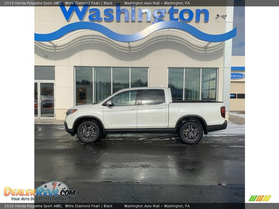 2019 Honda Ridgeline Sport AWD White Diamond Pearl / Black Photo #1