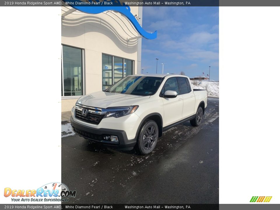 2019 Honda Ridgeline Sport AWD White Diamond Pearl / Black Photo #2