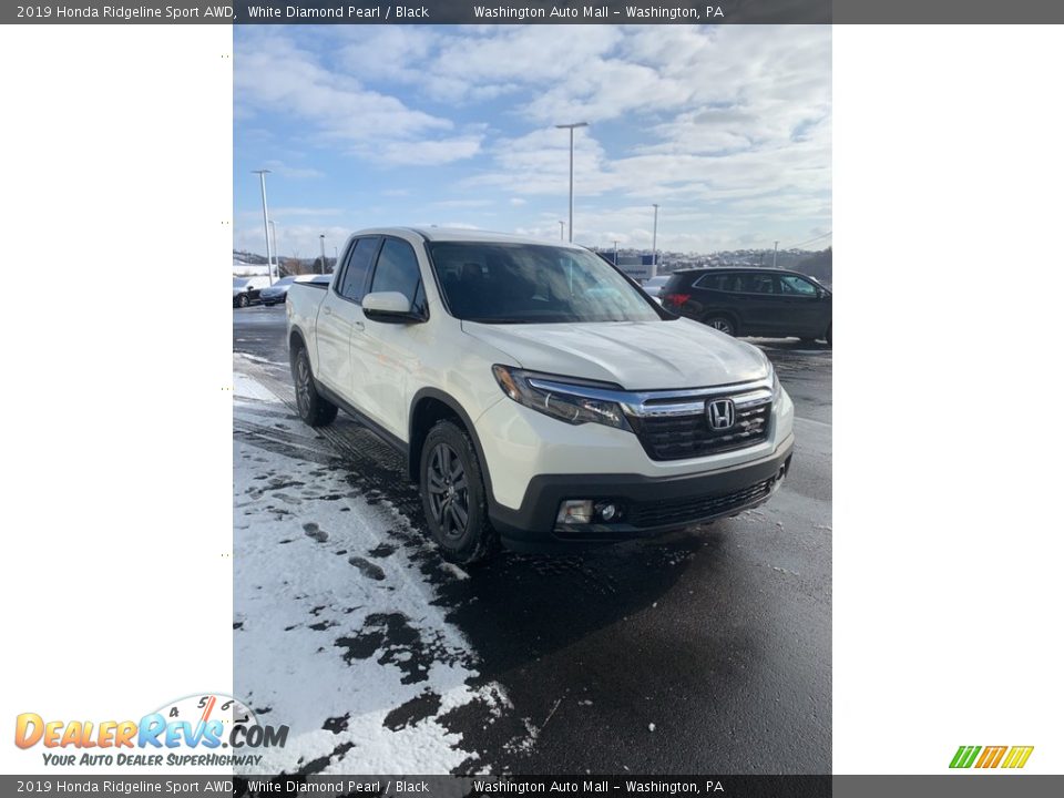 2019 Honda Ridgeline Sport AWD White Diamond Pearl / Black Photo #4