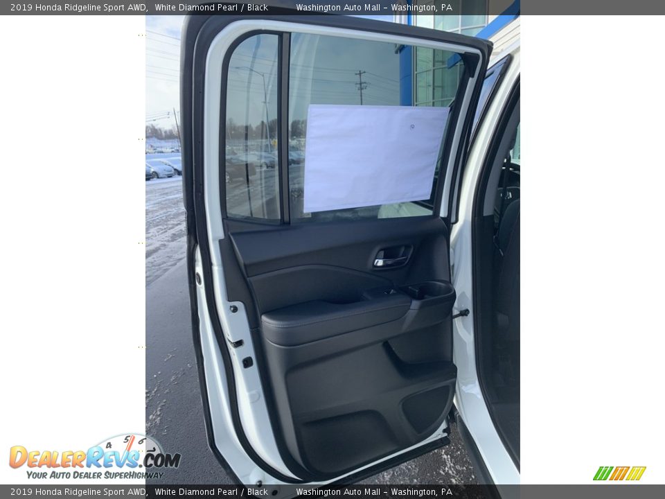 2019 Honda Ridgeline Sport AWD White Diamond Pearl / Black Photo #15