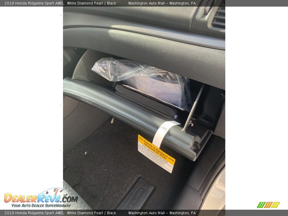 2019 Honda Ridgeline Sport AWD White Diamond Pearl / Black Photo #28