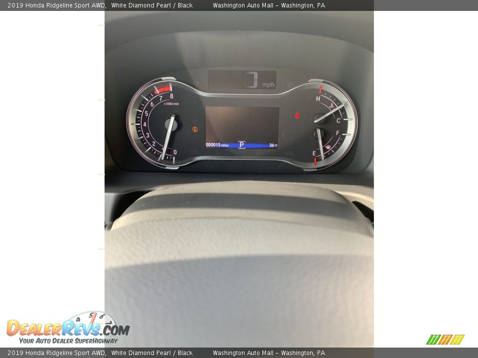 2019 Honda Ridgeline Sport AWD White Diamond Pearl / Black Photo #30